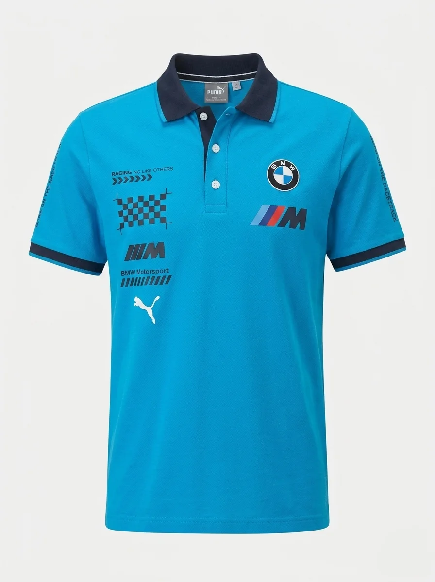 Playera BMW M x Puma Blue Sea